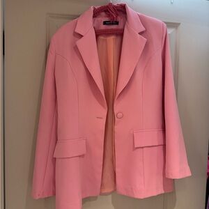 Boohoo Soft Pink Blazer